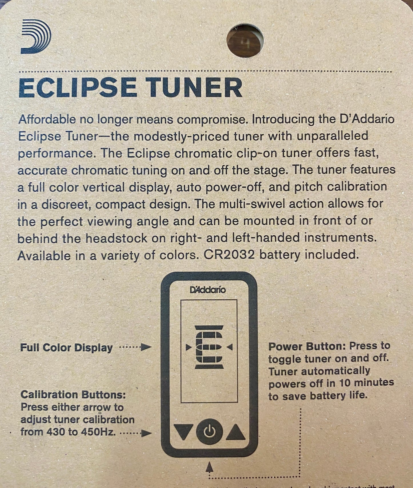 D'Addario Eclipse Tuner