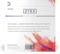 D'addario Zyex 1/4 Violin String Set