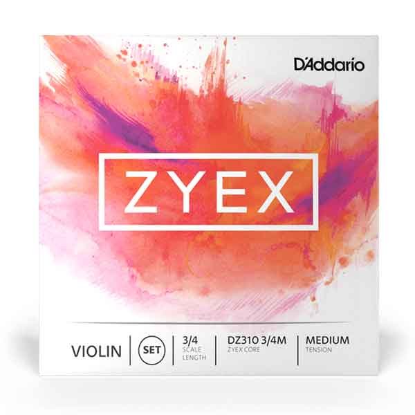 D'addario Zyex 1/16 Violin String Set