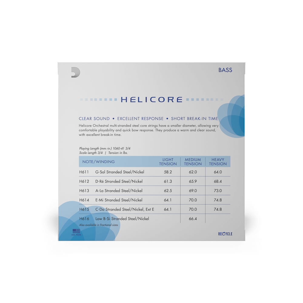 D'addario Helicore Bass D String