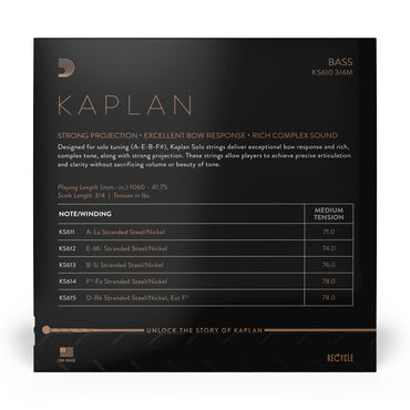 D'addario Kaplan Solo Bass String Set