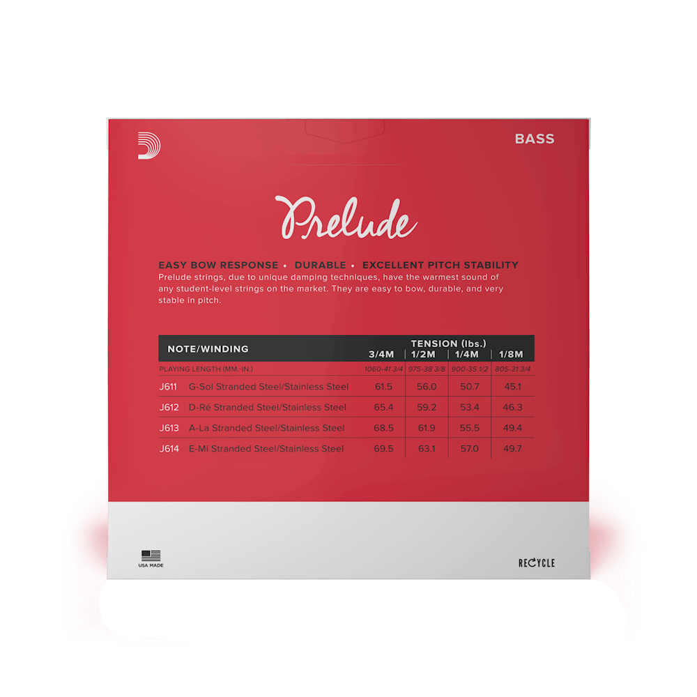 D'addario Prelude Bass D String