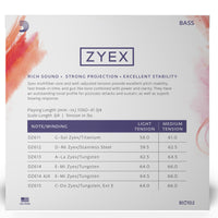 D'addario Zyex Bass String Set