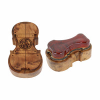 Strad Rosin Violin Shaped Woodbox